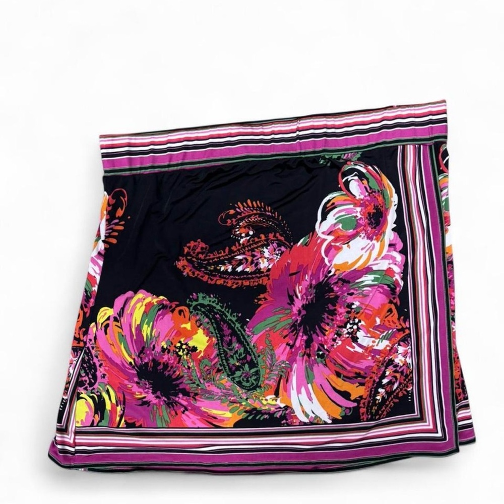 Cache Vibrant Floral Skirt